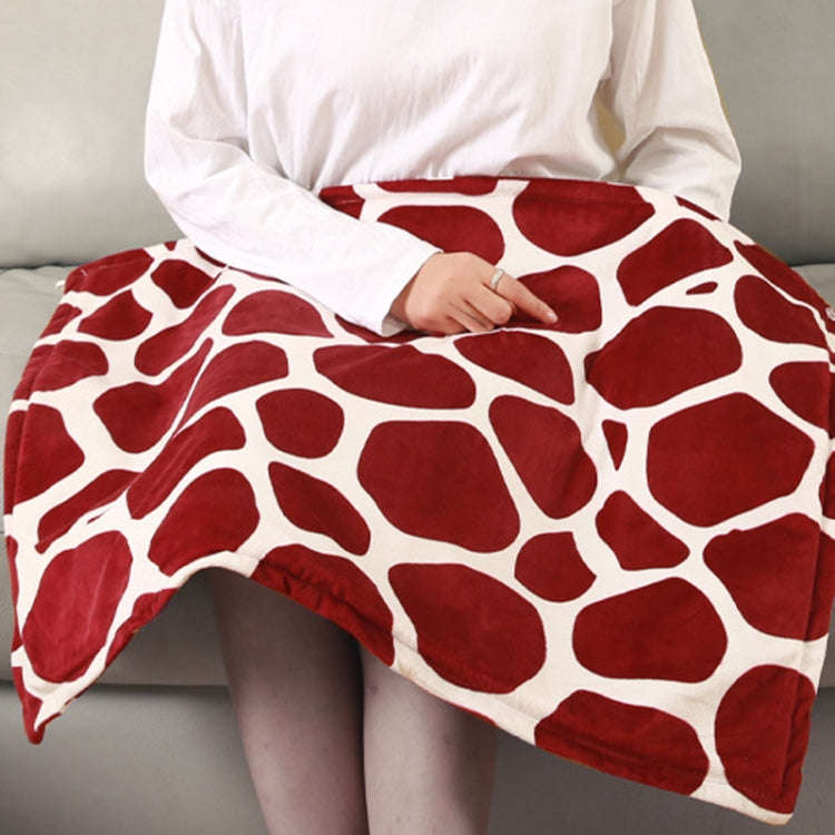 45x45cm US Plug 0-1-2-3 Adjust Flannel Deer Pattern Electric Blanket Heating Pad