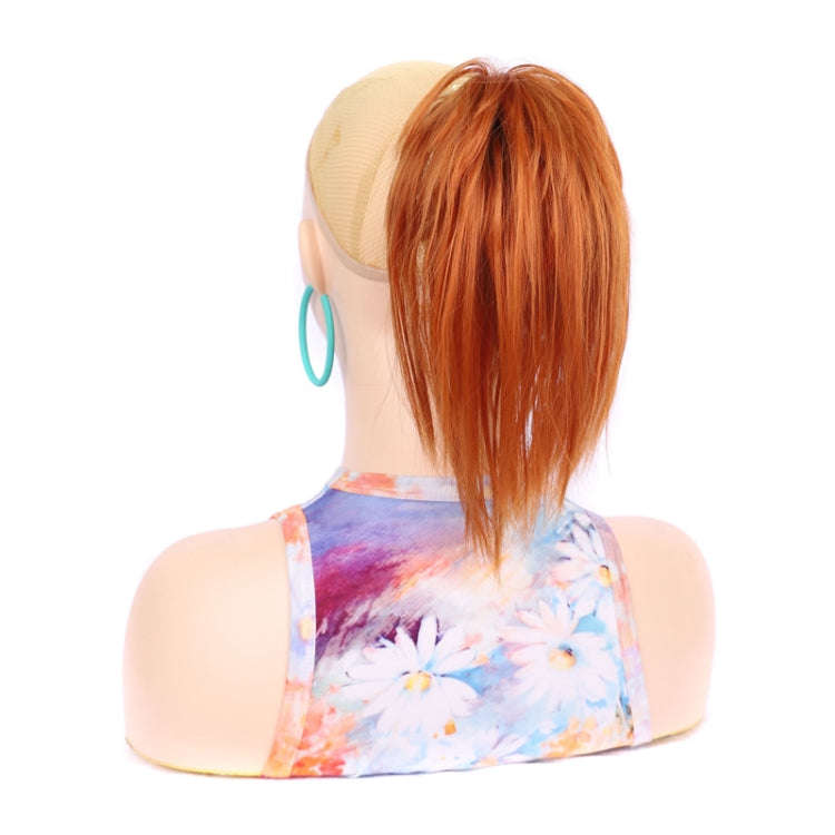 Ladies Short Chemical Fiber Fountain Claw Clip High Ponytail Wig, Color: 2735M30#