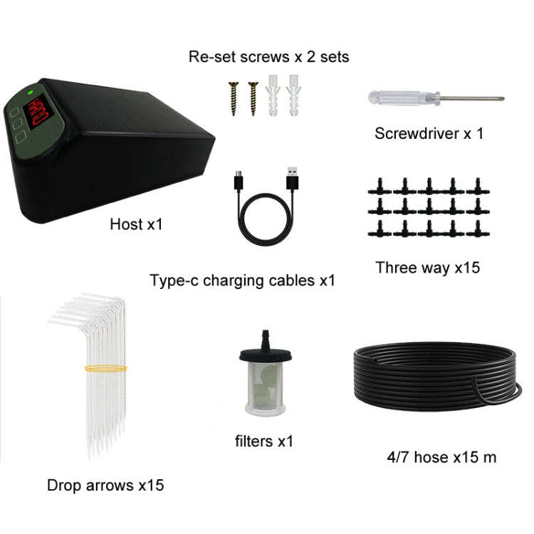 Smart Automatic Solar Timed Wireless Controlled Watering Device(SW15 Set)