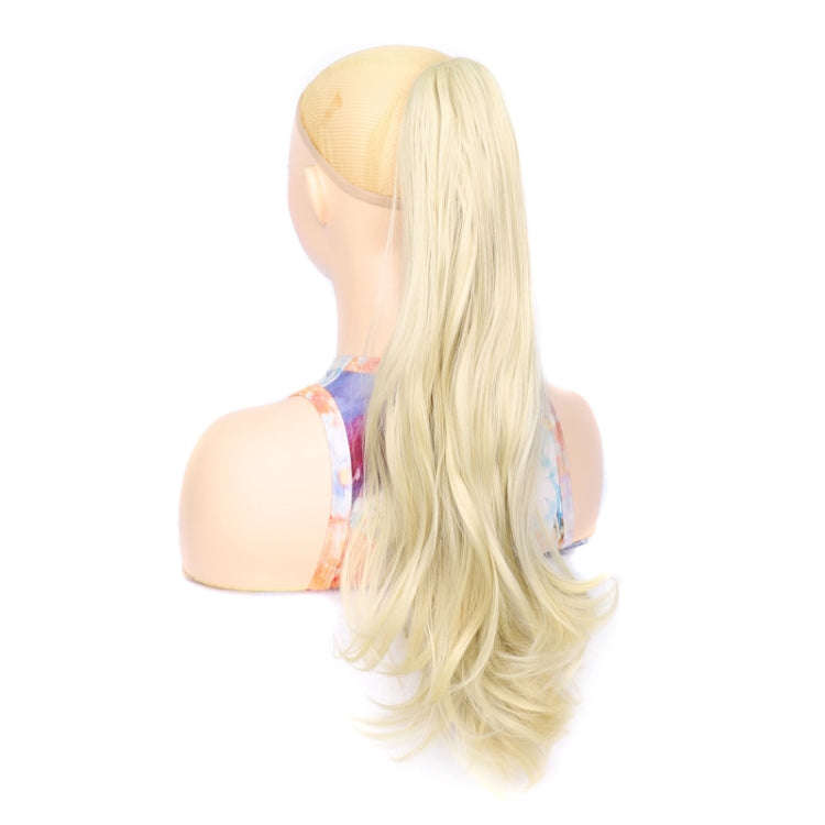 Ladies Claw Clip Inside Button Long Curly Pear Ponytail Wig, Color: 613#