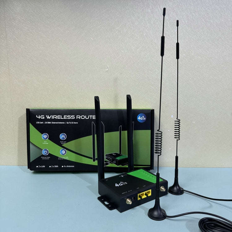4G Wireless Plug-in Router Detachable Extension Antenna LTE Monitoring Network WiFi Hotspot, EU P...