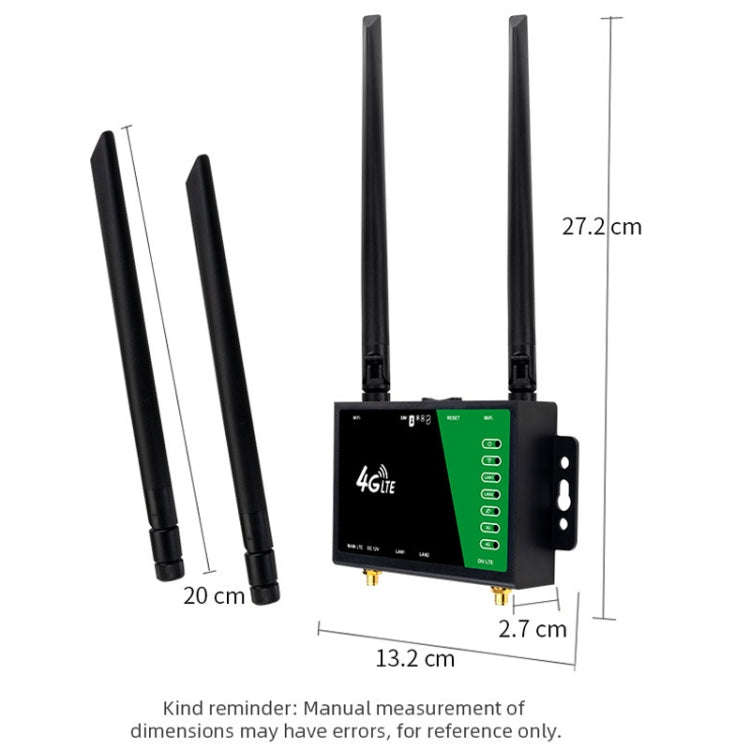 4G Wireless Plug-in Router Detachable Extension Antenna LTE Monitoring Network WiFi Hotspot, EU P...
