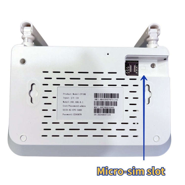 Asian Version 4G CPE Wireless Plug-In Mobile Routing WiFi6 Wire Hotspot, EU Plug