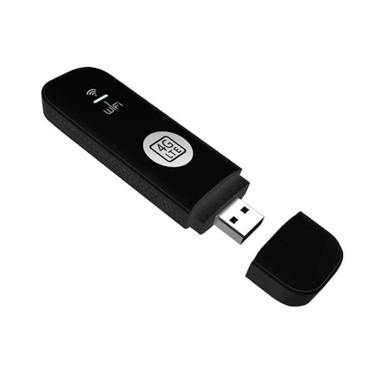 Global Edition 4G UFI LTE WiFi Dongle Wireless Router Plug-in NIC Router(Black)