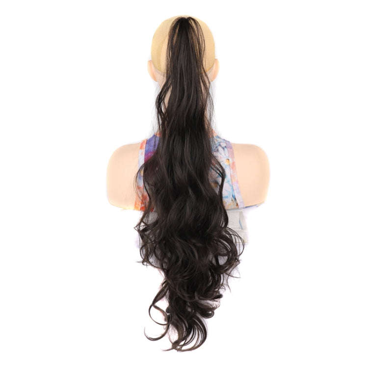 Ladies Wrap Around Magic Wand Ponytail Long Curly Wig, Color: 8#