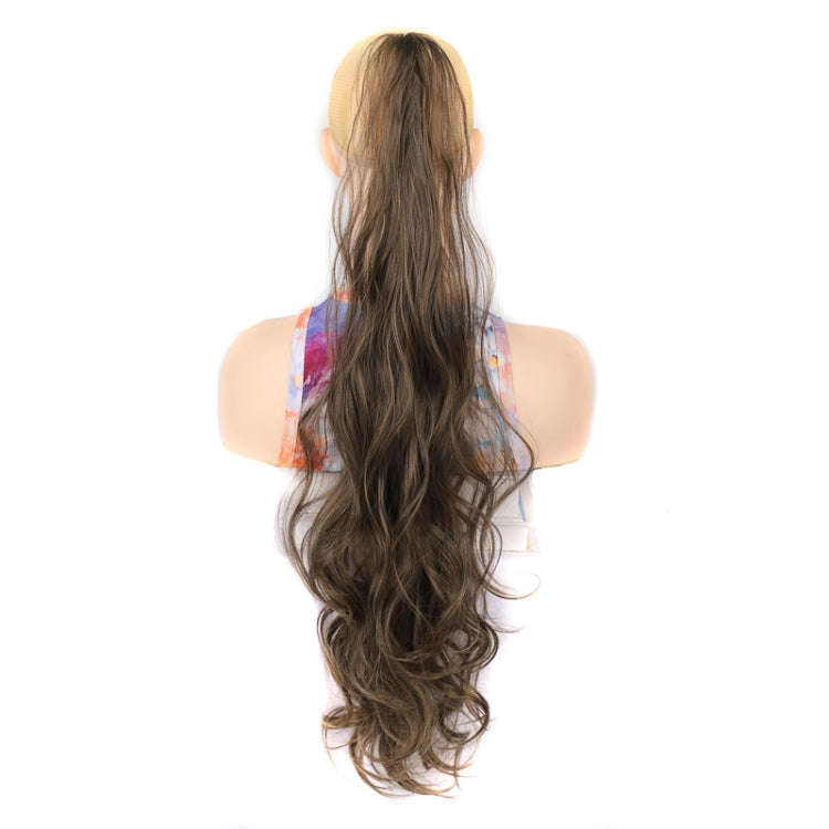 Ladies Wrap Around Magic Wand Ponytail Long Curly Wig, Color: 8M25#
