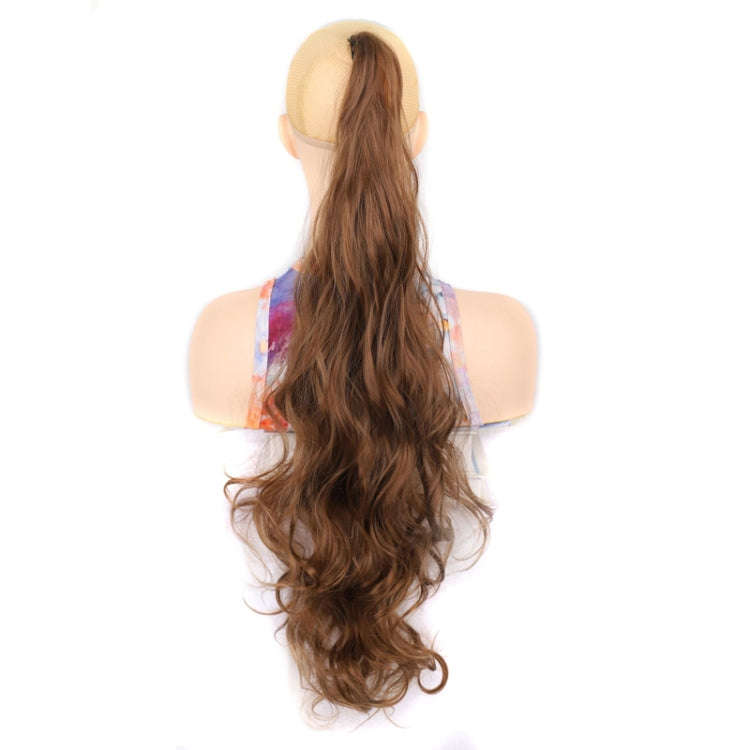 Ladies Wrap Around Magic Wand Ponytail Long Curly Wig, Color: 12#