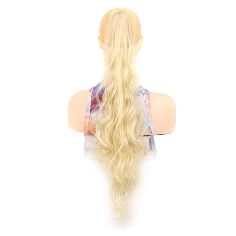Ladies Wrap Around Magic Wand Ponytail Long Curly Wig, Color: 613#