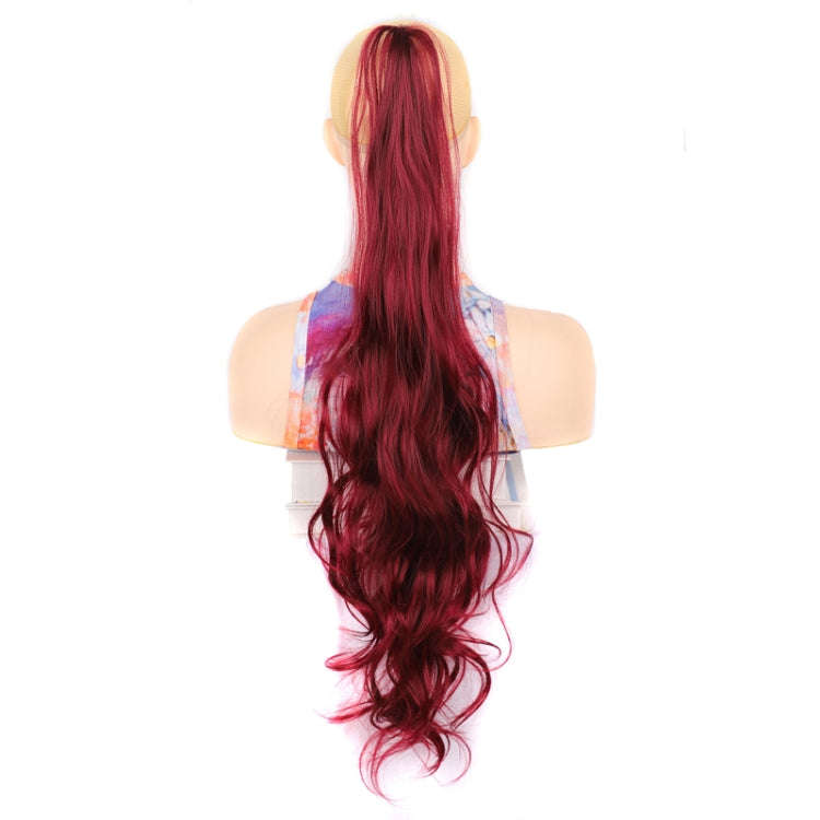 Ladies Wrap Around Magic Wand Ponytail Long Curly Wig, Color: BUG#