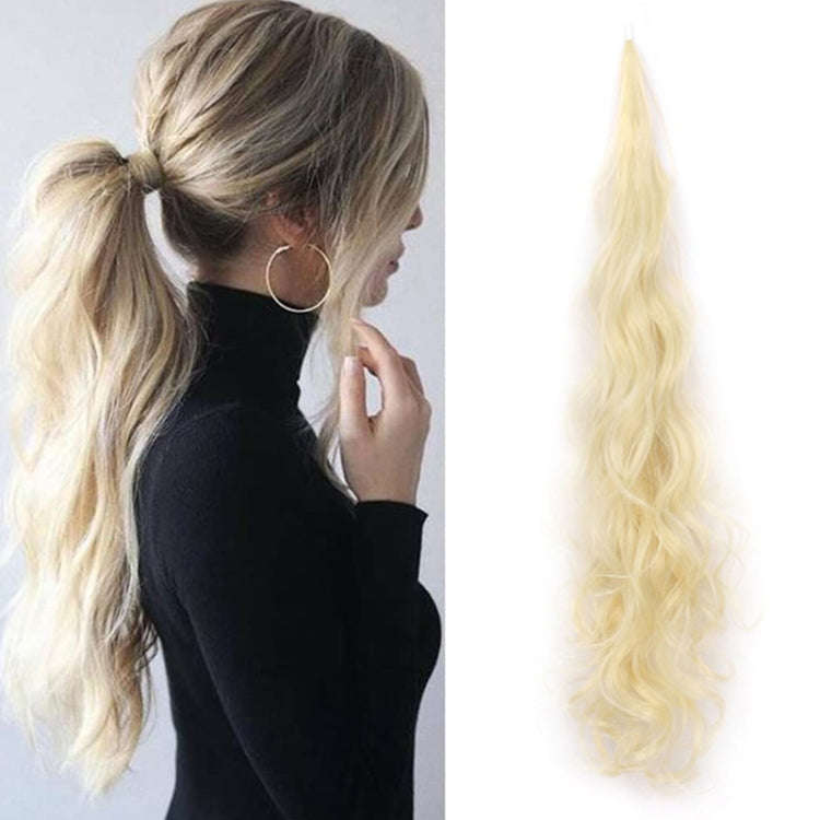 Ladies Wrap Around Magic Wand Ponytail Long Curly Wig, Color: P27H613#