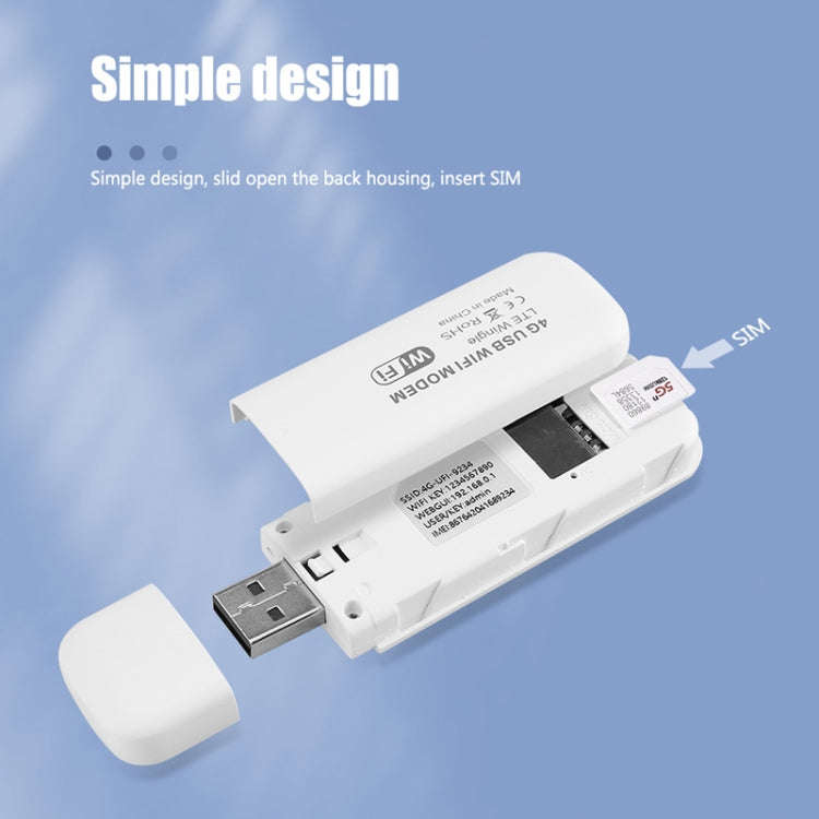Eurasian Version U5-EU 4G WiFi Dongle USB Plug-In Router Mobile Hotspot