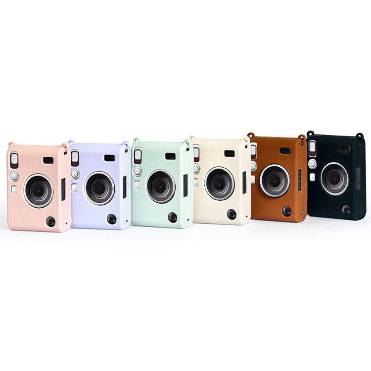 For Fujifilm Instax Mini EVO Wear-Resistant Soft Shell Protective Case, Color: Brown