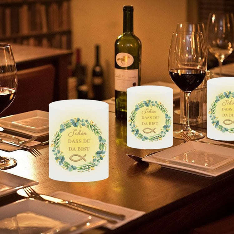 2pcs Communion Party German Candle Lamp Shade Decoration, Style: D