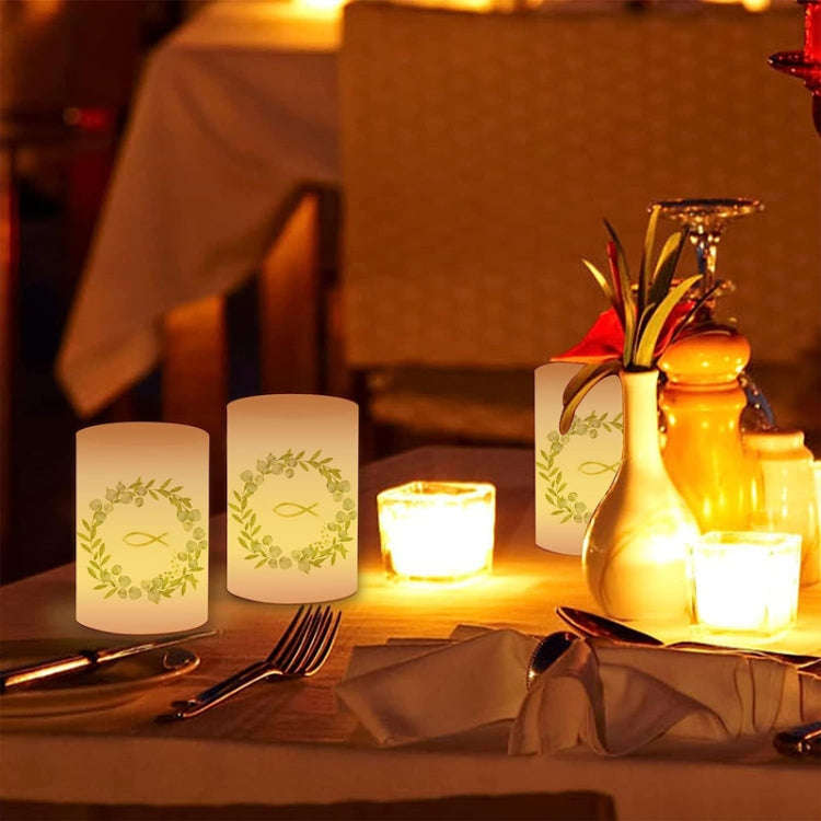 2pcs Communion Party German Candle Lamp Shade Decoration, Style: D