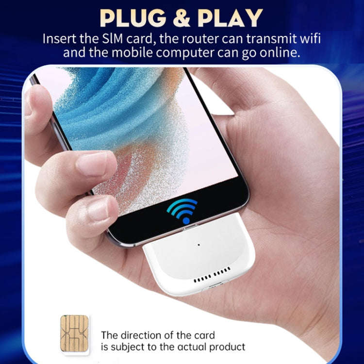 Asian Version 4G UFI Type-C Dongle LTE Nano Sim Card Mobile Router Portable Wireless Hotspot