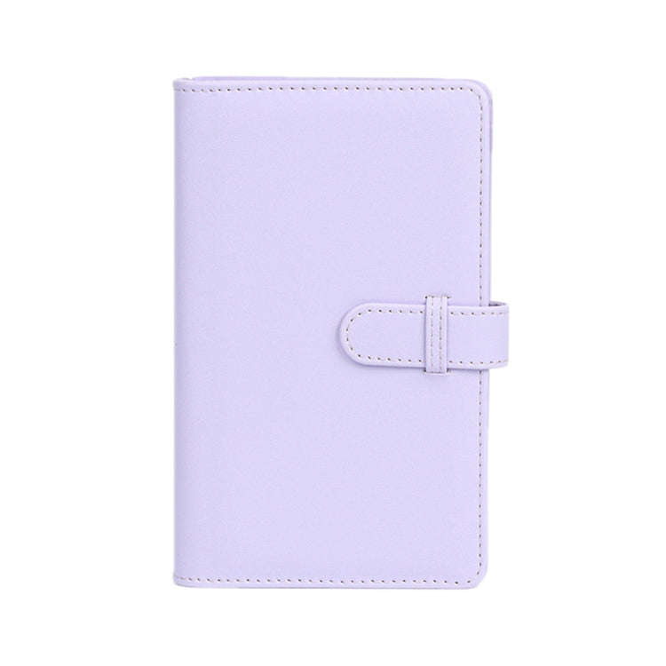 108-Piece Multifunctional 3 Inch Photo Ticket Credit Card Storage Book, Color: Iris Purple