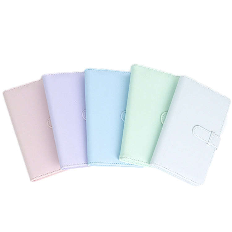 108-Piece Multifunctional 3 Inch Photo Ticket Credit Card Storage Book, Color: Hydrangea Blue