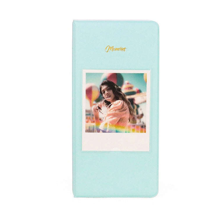64-Piece 5 Inch Photo Storage Album, Color: Light Blue