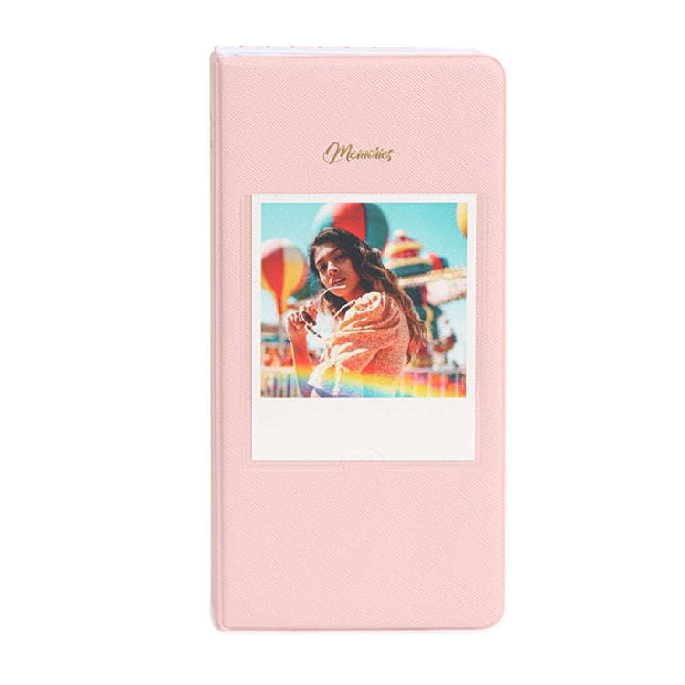 64-Piece 5 Inch Photo Storage Album, Color: Pink
