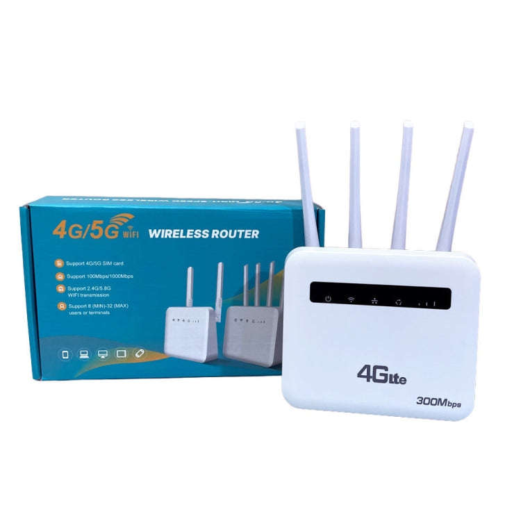 For European / Asian / African 4G CPE WiFi6 Plug-in Wireless Router Dual Port Wireless Hotspot, E...
