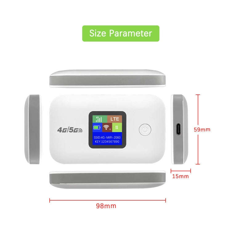 A8-AS Asian Version 4G Portable WiFi Wireless Type-C Plug And Play LTE Router Car Mobile Hotspot(...