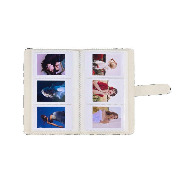 3 Inch 96-Piece PU Leather Photo Album For Fujifilm Instax Mini 11/9/7+/40(Cow Pattern)