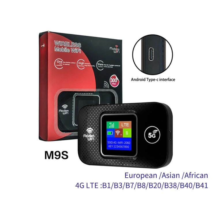 M9S-LCD Eurasian Version 4G Portable WiFi Plug-in Wireless Router Car WiFi