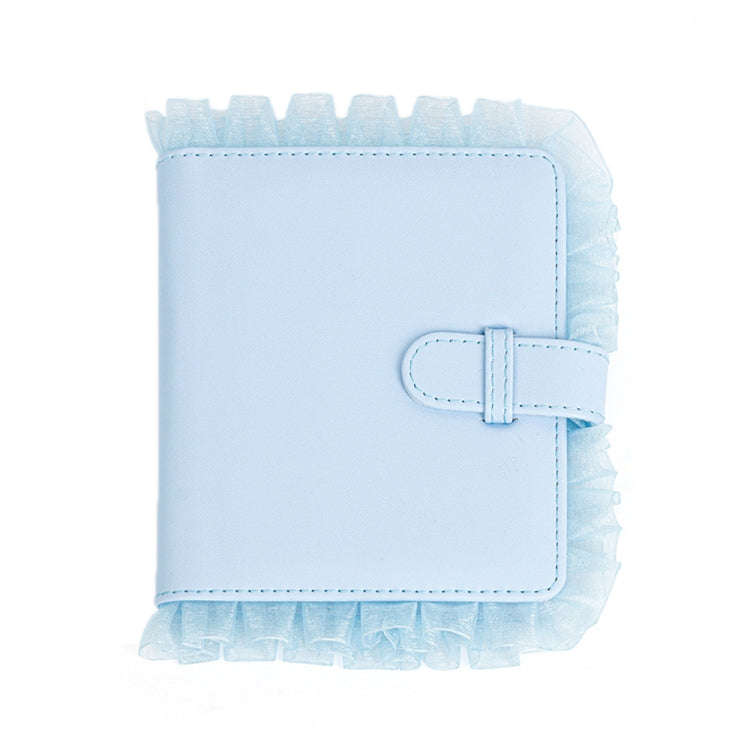 3 inch 64-piece Lace Multifunctional Storage Album(Blue)