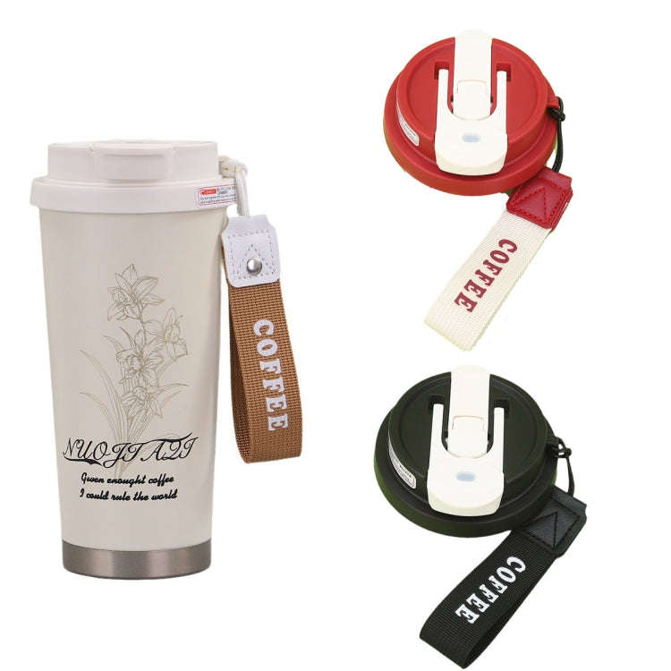 2.8 Inch Cup Mouth Straw Cup Lid Coffee Mug Replacement Lid With Hand Strip(White)