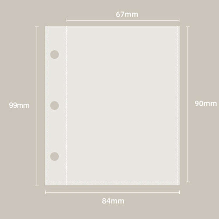 20 Loose-leaf PU Leather Multifunctional Storage Album(White Yellow)