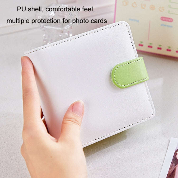 20 Loose-leaf PU Leather Multifunctional Storage Album(White Yellow)