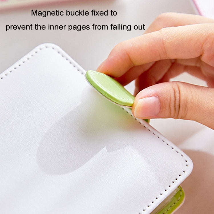 20 Loose-leaf PU Leather Multifunctional Storage Album(White Yellow)