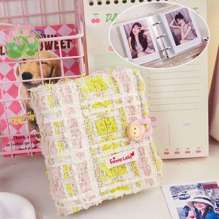 20 Loose-Leaf Storage Card Book Mini 3 Inch Photo Album(Pink)