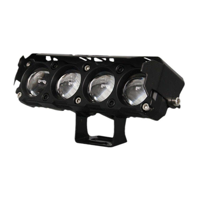Motorcycle Spotlight External Lens Car LED Headlight Strong Spot Fog Light, Model: Flashing-2 Wires