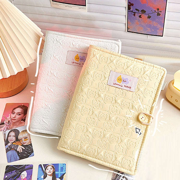 3/4 Inch 20 Pages Transparent Storage Photo Card Album(Cream White)