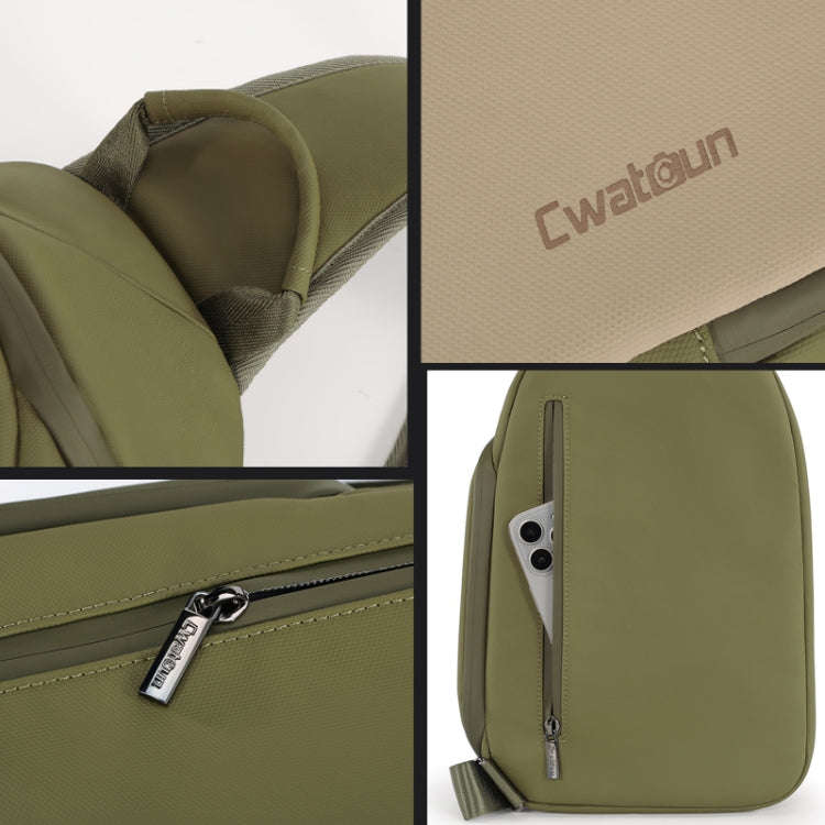 Cwatcun D148 Medium Casual Camera Bag Shoulder Crossbody Daily Photography Bag, Color: Black