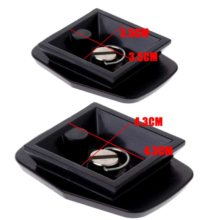 3.5cm Tripod Head Quick Release Plate For WeiFeng WT3730 3750 3770 / YUNTENG 590 600 668 688 690 ...
