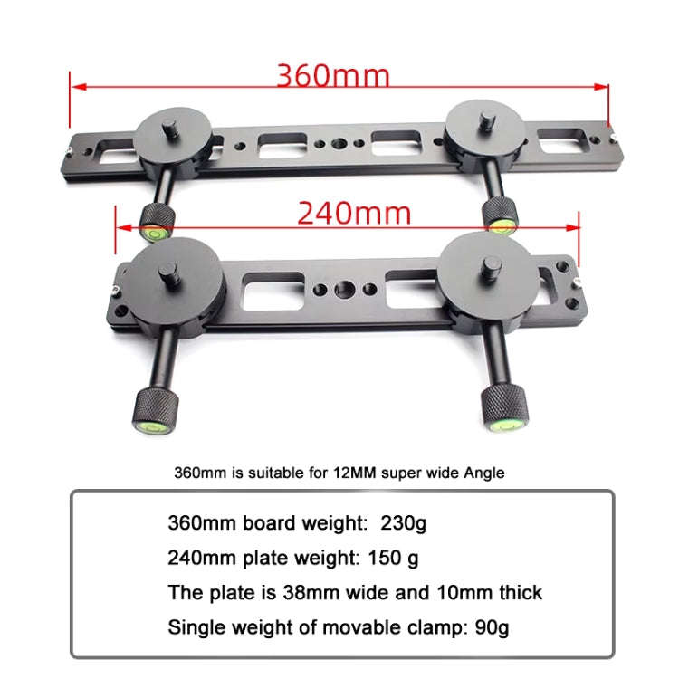 Double Camera Bracket Arca Swiss Quick Release Plate, Spec: PU240