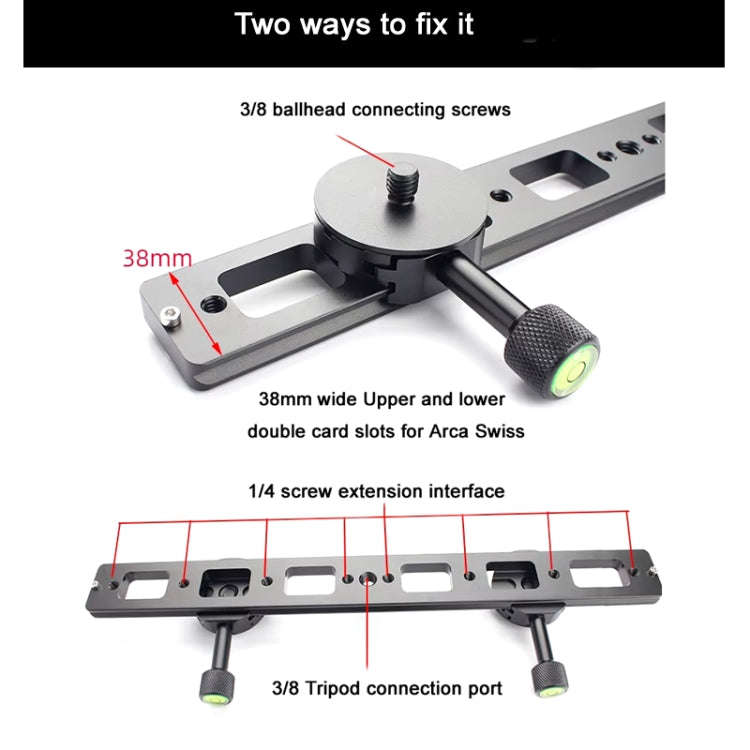 Double Camera Bracket Arca Swiss Quick Release Plate, Spec: PU240