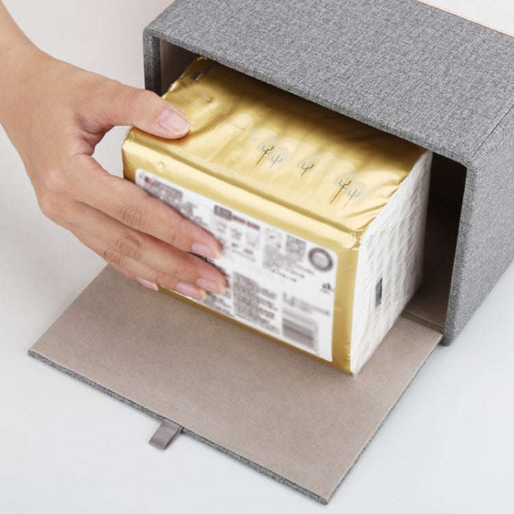 Home Decor Tissue Box Cover Desktop Gold Rim Faux Leather Napkin Holder Toilet Paper Storage Box,...