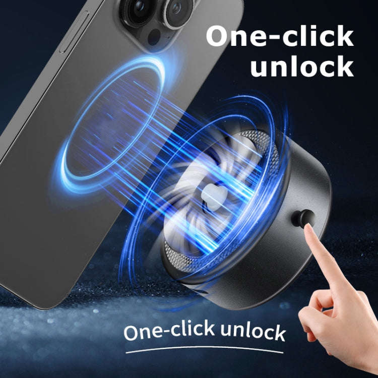 AIMITE M8 Car Phone Holder Vacuum Suction Cup Strong Magnetic Support Bracket(Silver)
