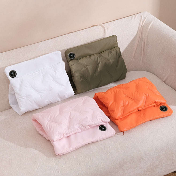 Multifunctional Down Cotton Waterless Electric Heating Hand Warmer Bag, Color: Pink