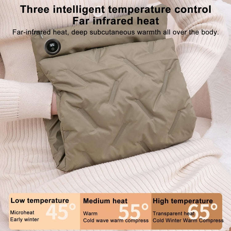 Multifunctional Down Cotton Waterless Electric Heating Hand Warmer Bag, Color: Orange