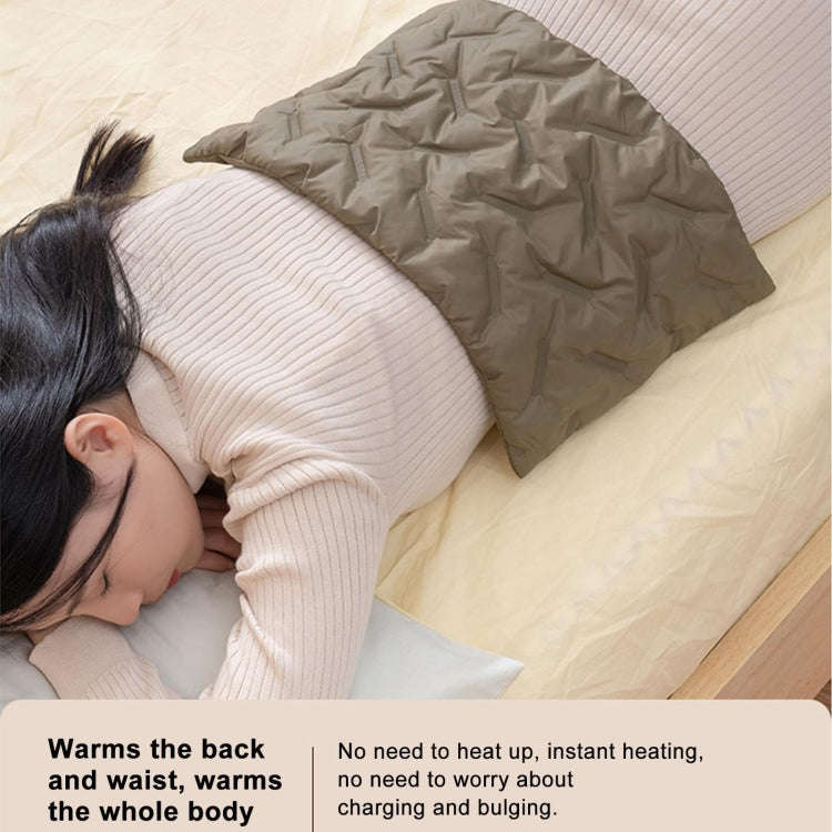 Multifunctional Down Cotton Waterless Electric Heating Hand Warmer Bag, Color: Green