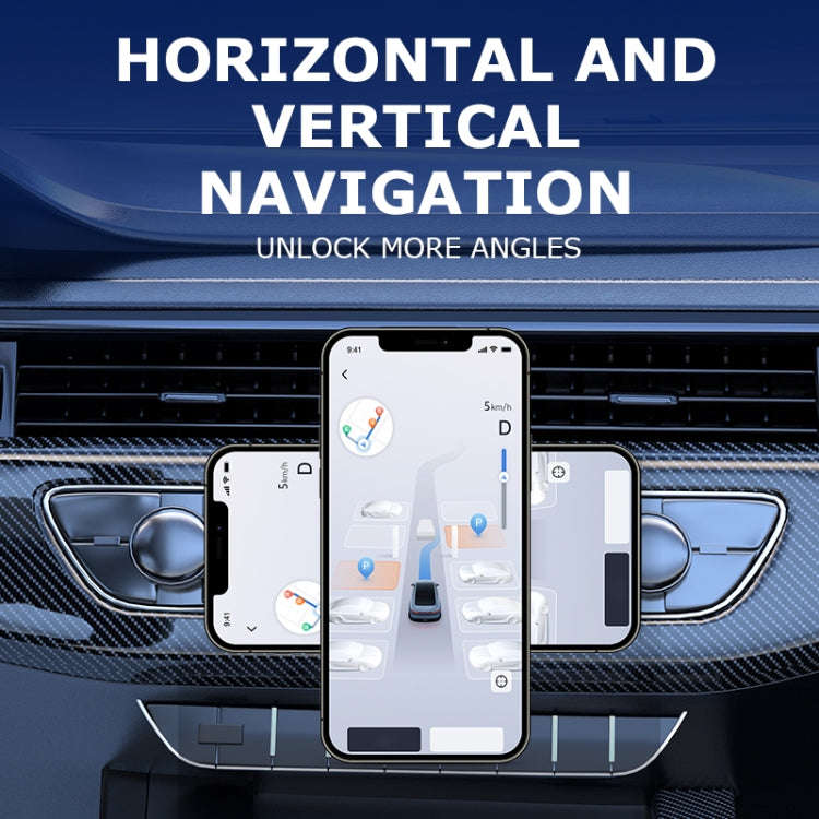 AIMITE M8 Car Wireless Charger Phone Holder Vacuum Suction Cup Strong Magnetic Support Bracket(Si...