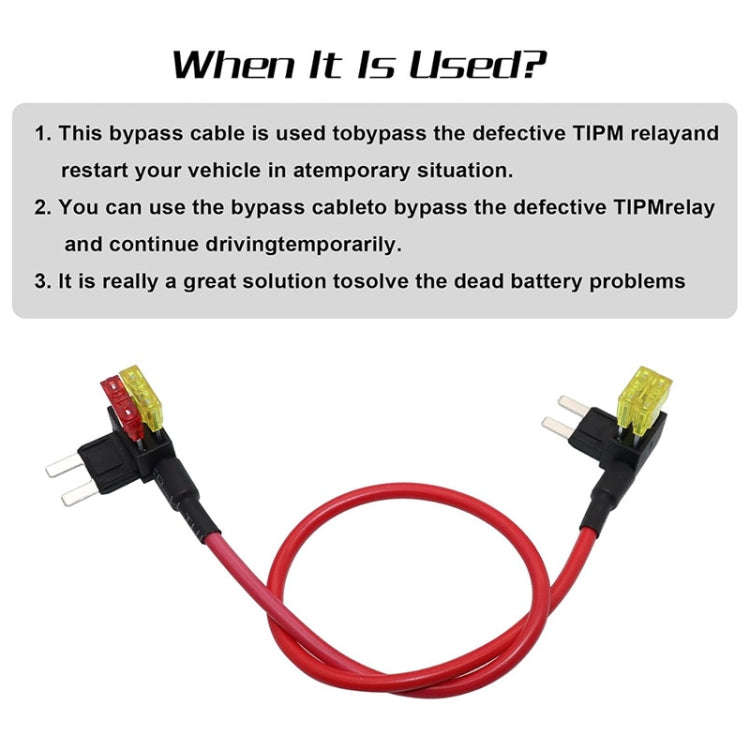 TIPM Bypass Cable Fuse Adapter Holder For Dodge Ram 1500 2500, Model: TNX0902