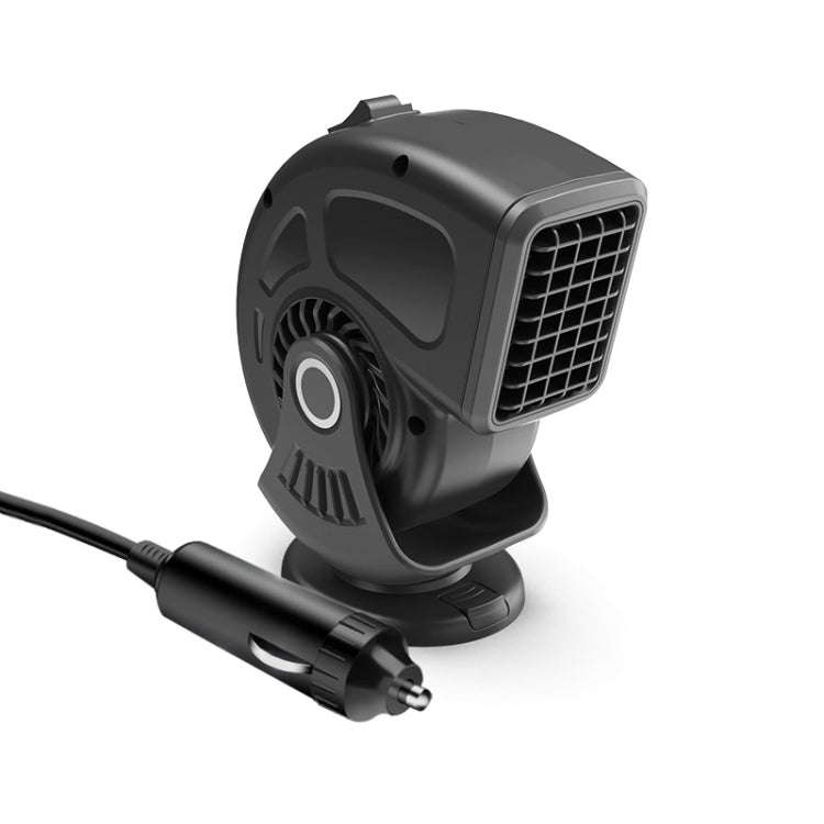 Portable Car Heater Small Fan Defogger, Color: 12V Black
