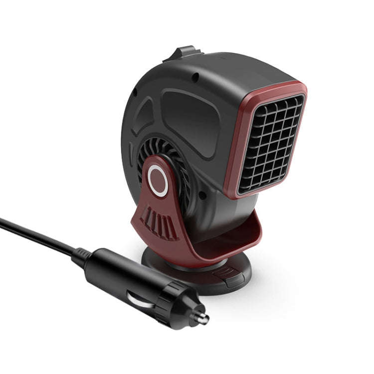 Portable Car Heater Small Fan Defogger, Color: 12V Red