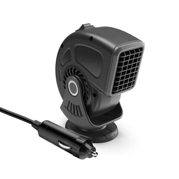 Portable Car Heater Small Fan Defogger, Color: 24V Black