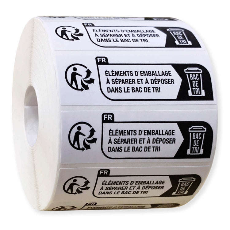 7x2cm Environmentally Friendly Packaging Warning Slogan Label Sticker(2000pcs /Roll)